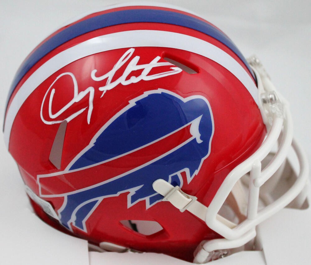 Doug Flutie Signed Buffalo Bills 1987-2001 Throwback Speed Mini Helmet