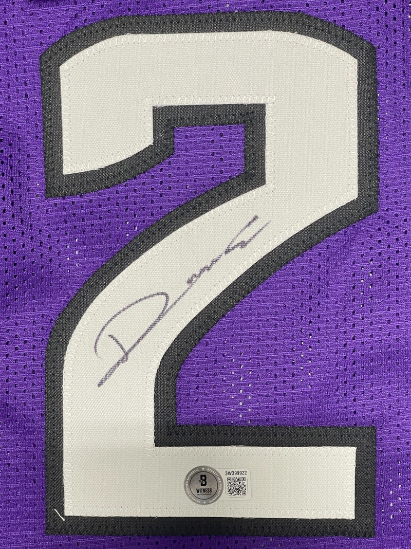 Vlade Divac Sacramento Kings Autographed Custom Basketball Jersey BAS