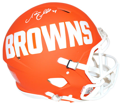 Nick Chubb Cleveland Browns Autographed Authentic AMP Full Size Helmet