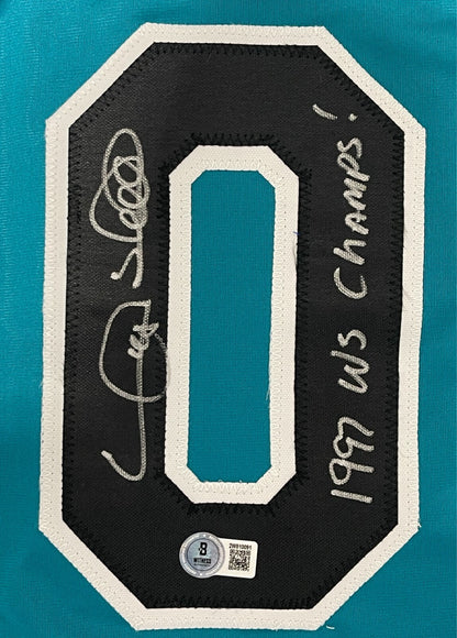 Gary Sheffield Florida Marlins Autographed Custom Jersey (97 WS Champs)