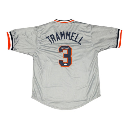 Alan Trammell Signed Detroit Tigers Custom Jersey