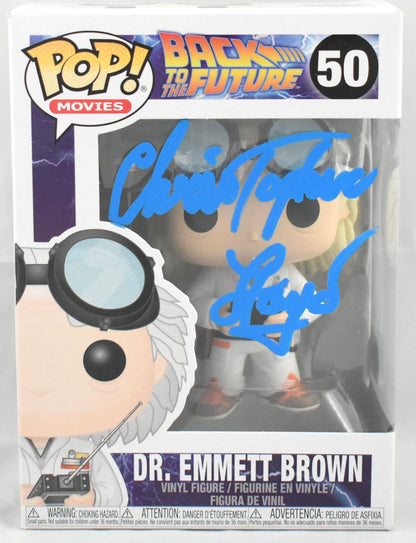 Christopher Lloyd Signed Dr. Emmett Brown Funko Pop #50