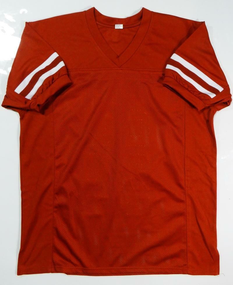 Earl Campbell & Ricky Williams Signed Texas Orange Custom Jersey