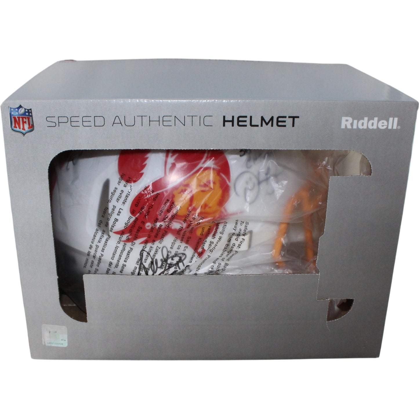 Derrick Brooks & Multi-Signed Buccaneers Authentic Throwback Full Size Helmet