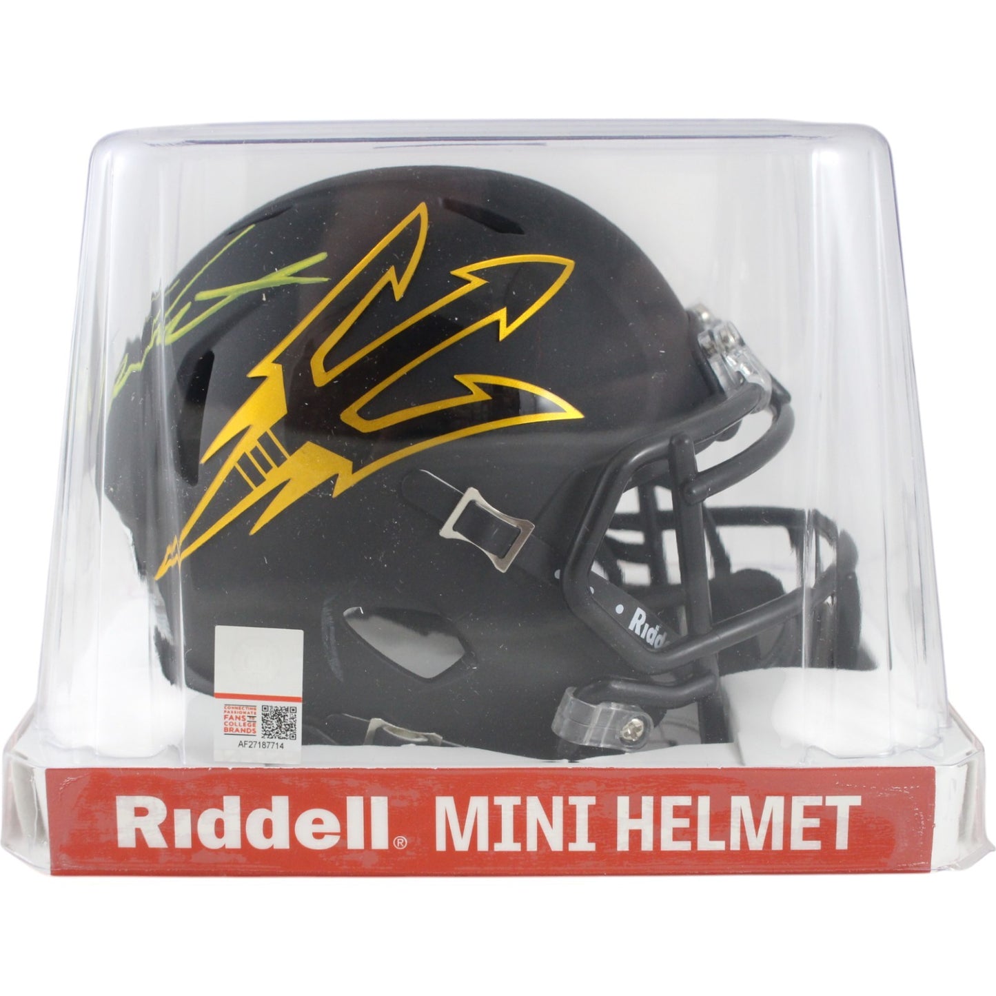 Sam Leavitt Arizona State Sun Devils Autographed Black Mini Helmet