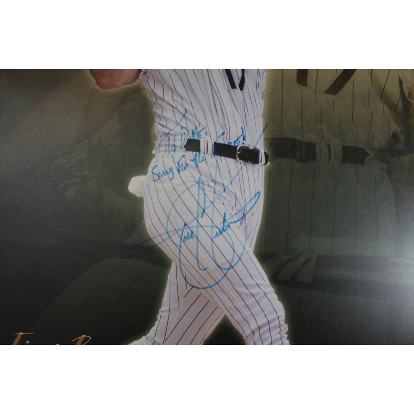 Todd Helton Signed Colorado Rockies 22x34 Wood Sign