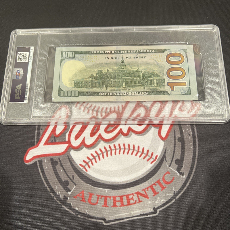 Floyd Mayweather Jr Signed $100 Bill with 4 Inscriptions PSA 10