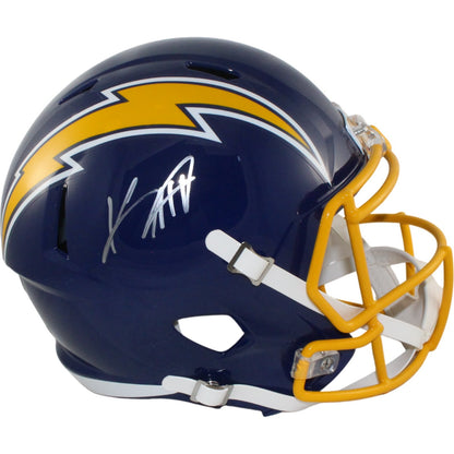 Keenan Allen Autographed Los Angeles Chargers Throwback Full Size Helmet (BAS)