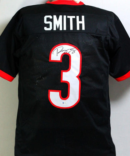 Roquan Smith Autographed Black Custom Football Jersey