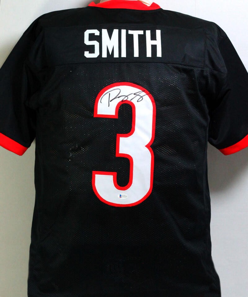 Roquan Smith Autographed Black Custom Football Jersey