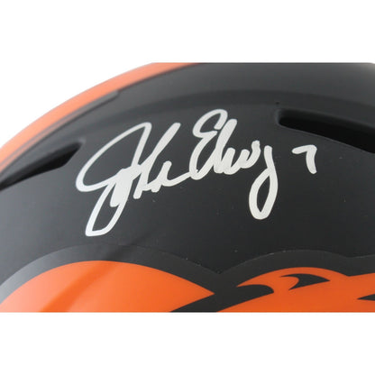 John Elway Denver Broncos Autographed Full Size Eclipse Helmet