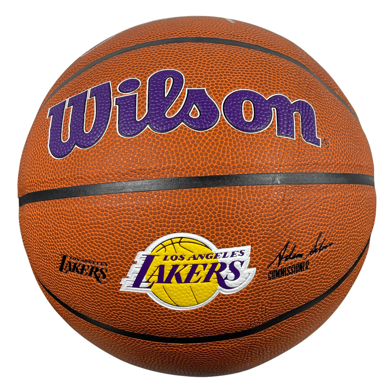 James Worthy Autographed LA Lakers Wilson NBA Basketball (Beckett COA)