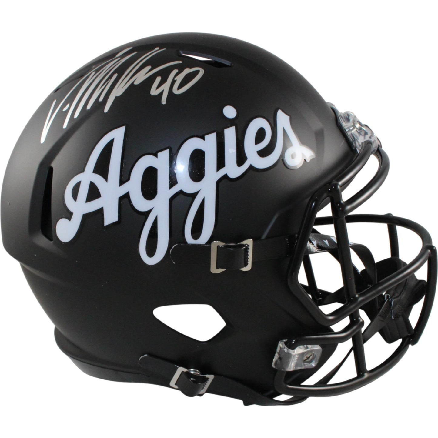 Von Miller Signed Texas A&M Aggies Full Size Replica Script Helmet