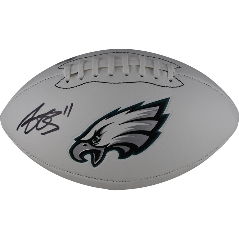 AJ Brown Autographed Philadelphia Eagles Logo Football