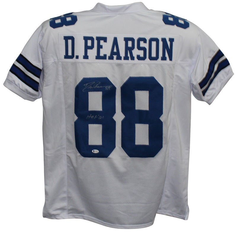 Drew Pearson Signed Dallas Cowboys Custom White Jersey (HOF)