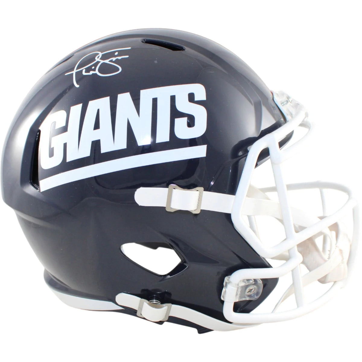Phil Simms Signed New York Giants Full Size Color Rush Helmet