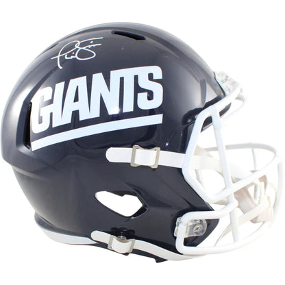Phil Simms Signed New York Giants Full Size Color Rush Helmet