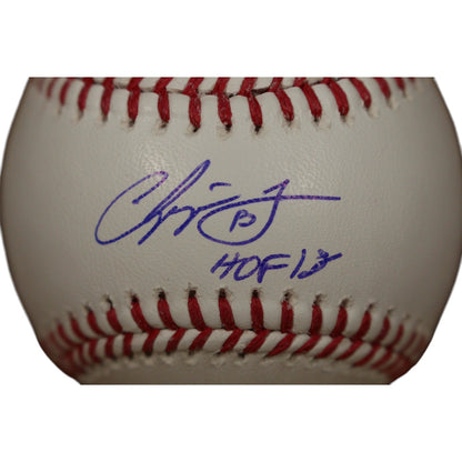 Chipper Jones Autographed Atlanta Braves OML Baseball HOF 2018