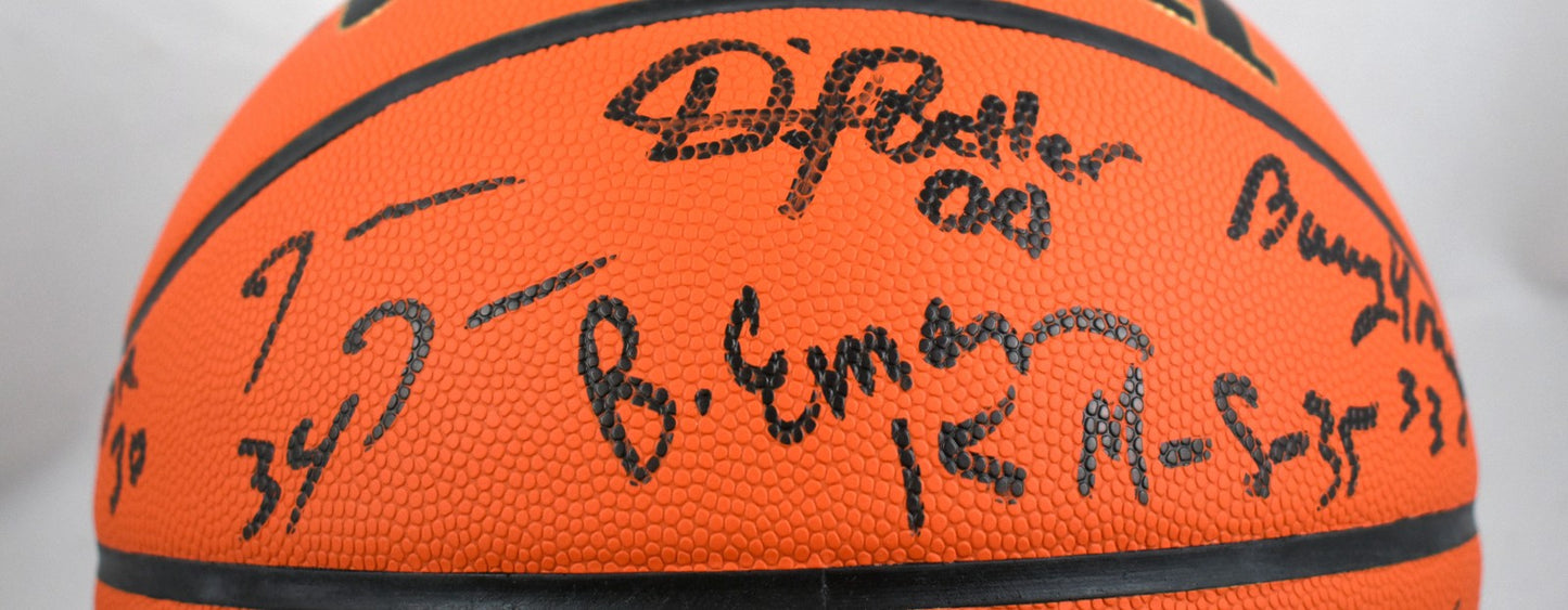 Larry Johnson & 1989-90 UNLV Rebels Team Signed Wilson Basketball