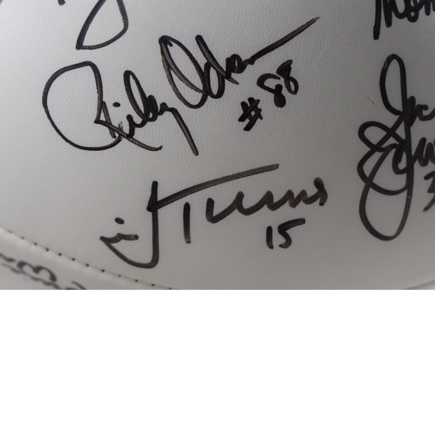 Red Miller & Tom Jackson Signed Denver Broncos 1977 Team Football