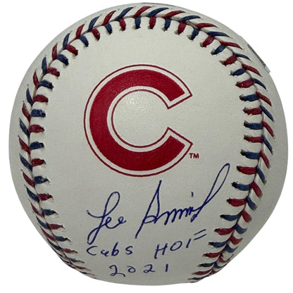 Lee Smith Chicago Cubs Signed Logo Baseball (JSA COA)