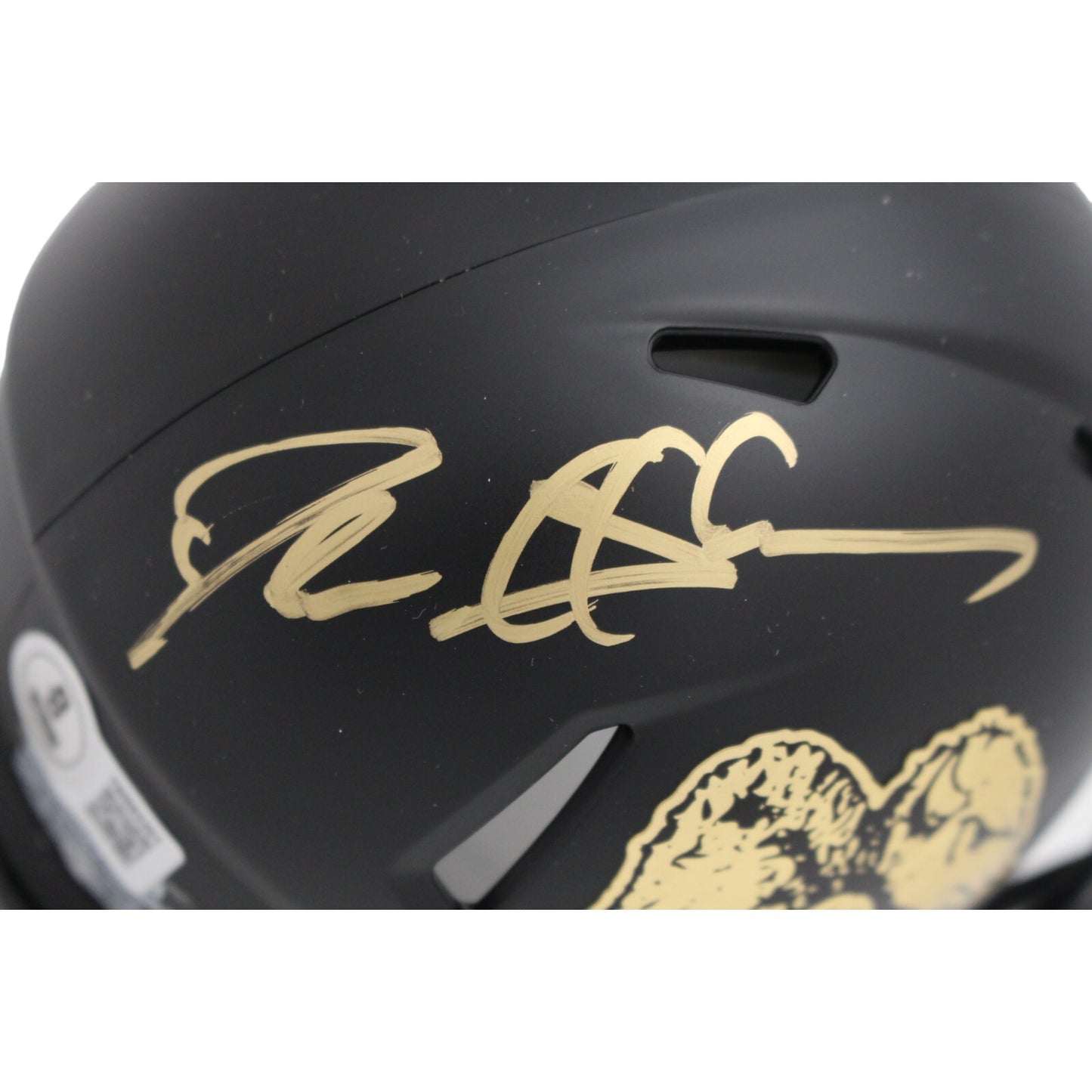 Deion Sanders Autographed Colorado Buffaloes Black Chrome Mini Helmet