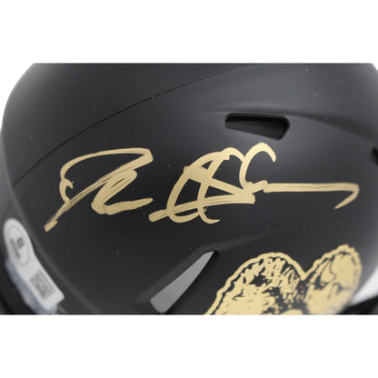 Deion Sanders Autographed Colorado Buffaloes Black Chrome Mini Helmet