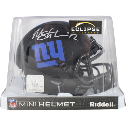 Michael Strahan New York Giants Autographed Eclipse Mini Helmet