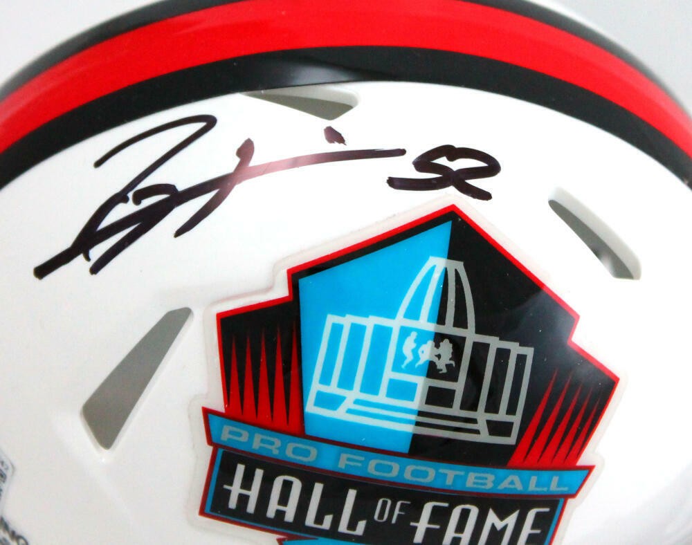 Ray Lewis Signed Baltimore Ravens Black Speed Mini Helmet