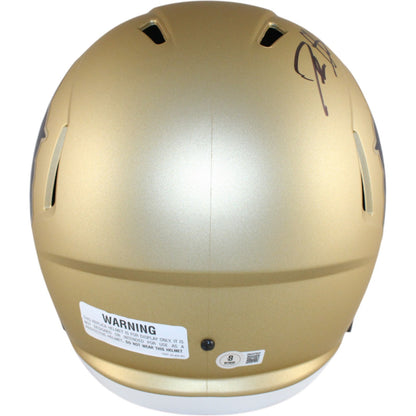 Travis Hunter & Deion Sanders Signed Colorado Buffaloes Full Size Helmet