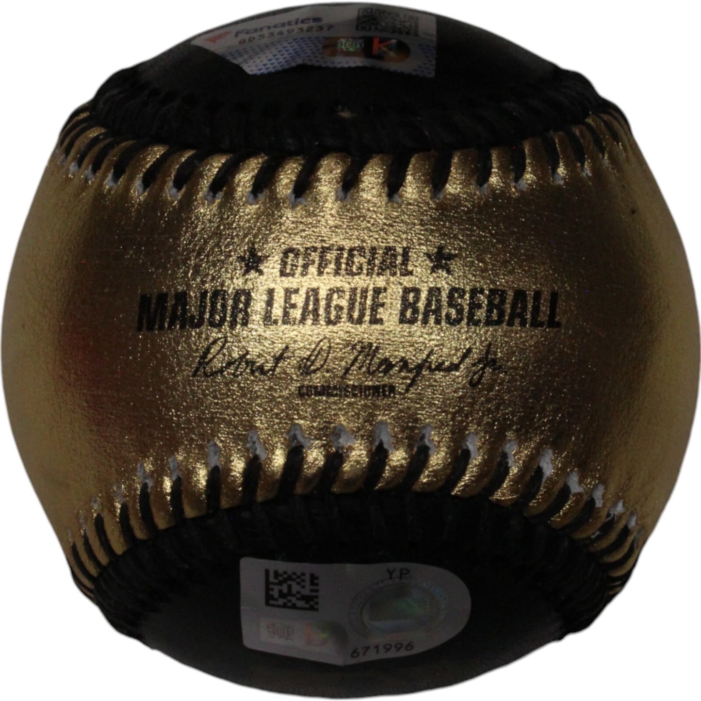 Gerrit Cole Autographed New York Yankees Black and Gold MLB Baseball