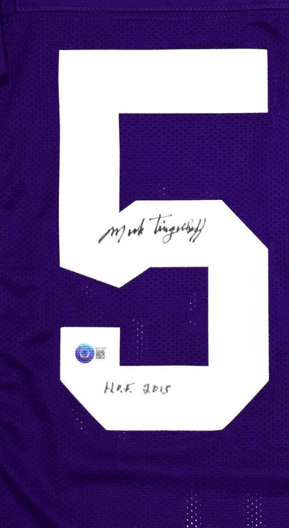 Mick Tingelhoff Autographed Minnesota Vikings Custom Purple Jersey (HOF)