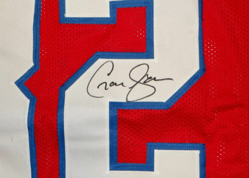 Craig James Autographed Red Custom Jersey