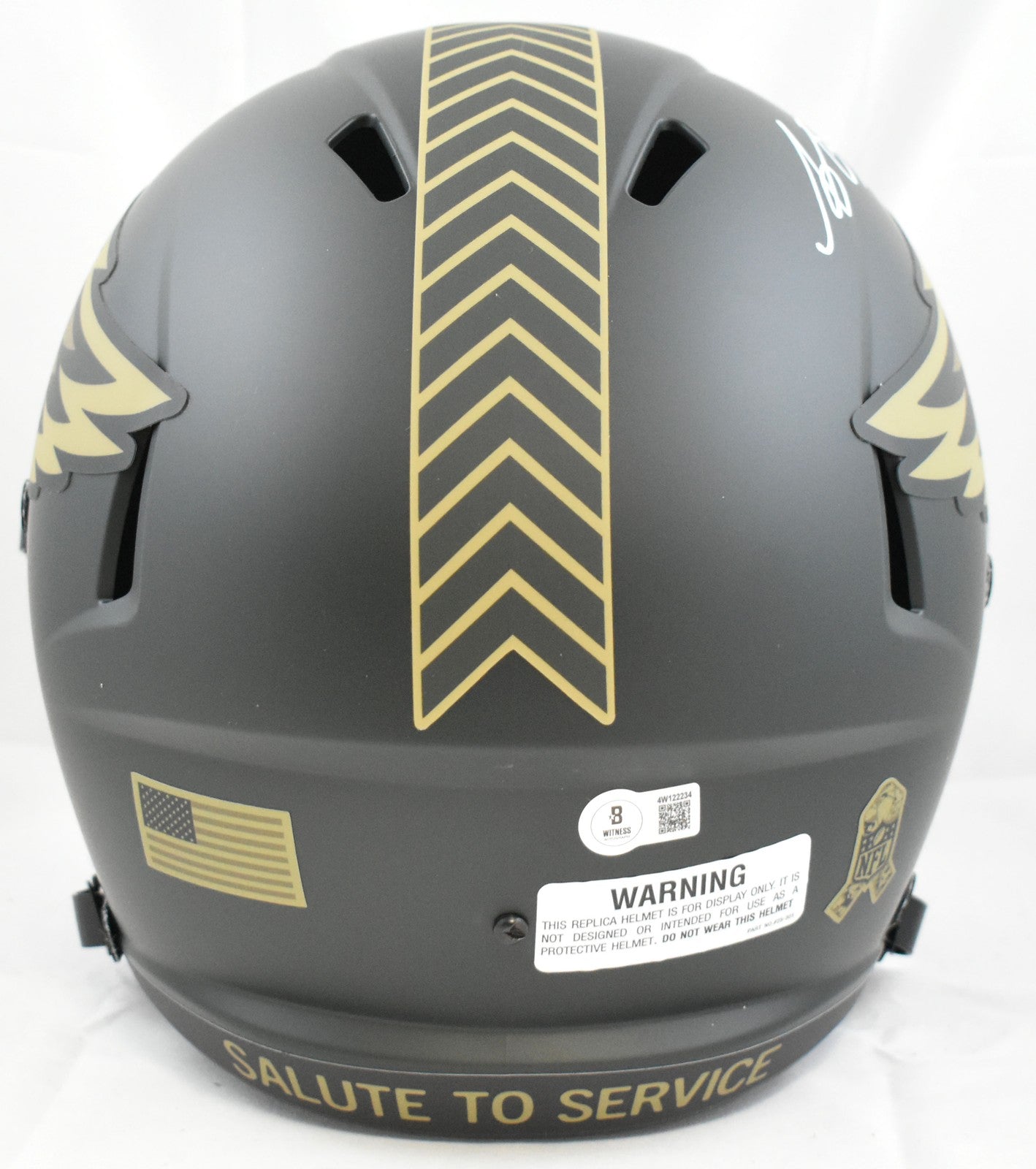 A.J. Brown Autographed Philadelphia Eagles 2025 Salute to Service Helmet