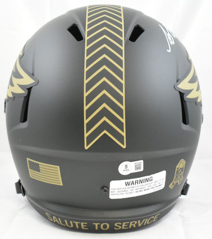 A.J. Brown Autographed Philadelphia Eagles 2025 Salute to Service Helmet