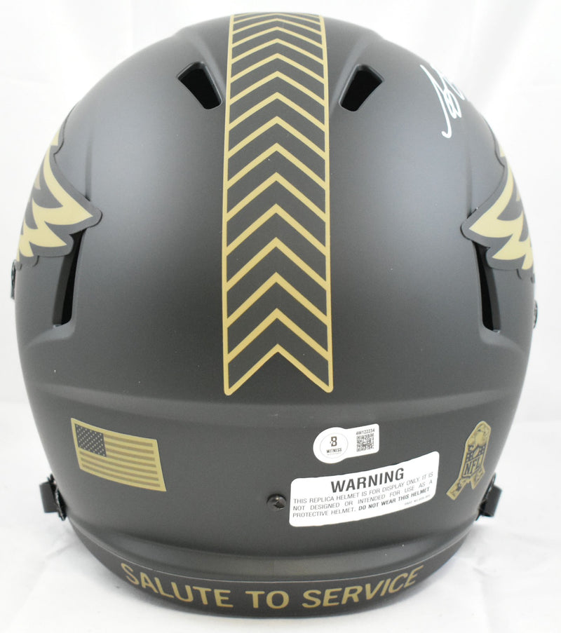 A.J. Brown Autographed Philadelphia Eagles 2025 Salute to Service Helmet