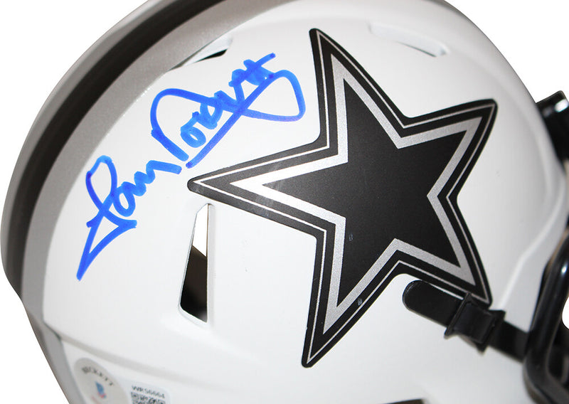 Tony Dorsett Dallas Cowboys Autographed Riddell Lunar Mini Helmet