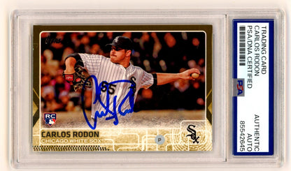 Carlos Rodon Signed 2015 Topps Update Gold Rookie Card PSA Authentic