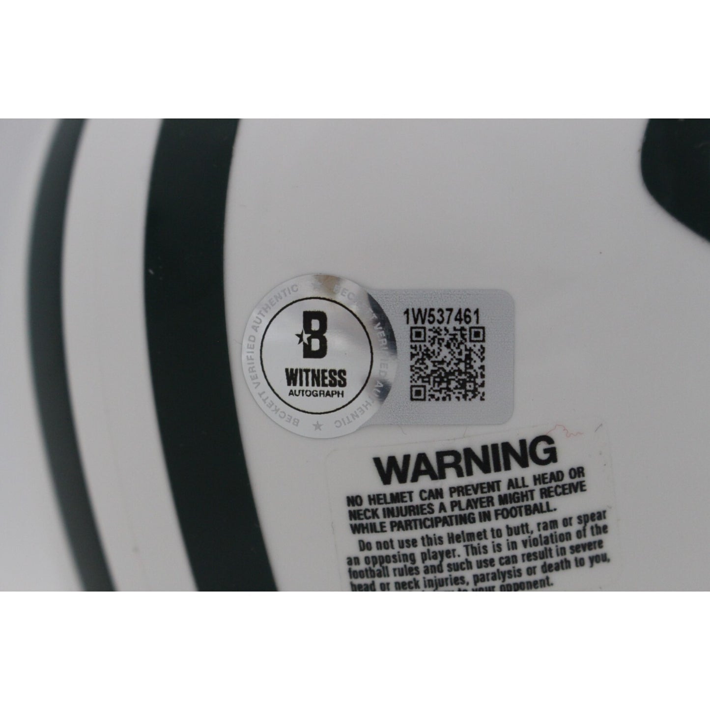 Joe Namath Autographed New York Jets 1965-1977 Throwback VSR4 Mini Helmet