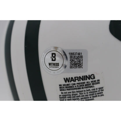 Joe Namath Autographed New York Jets 1965-1977 Throwback VSR4 Mini Helmet
