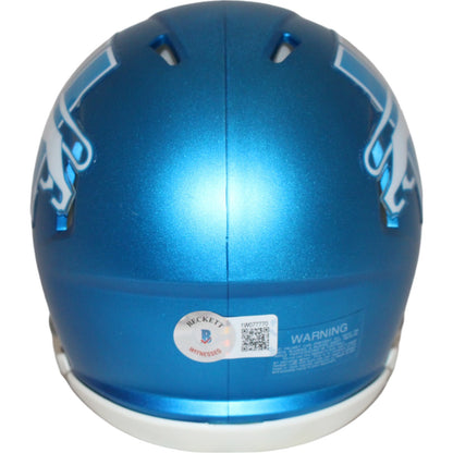Sam LaPorta Signed Detroit Lions 2023 Alternate Mini Helmet (Beckett)