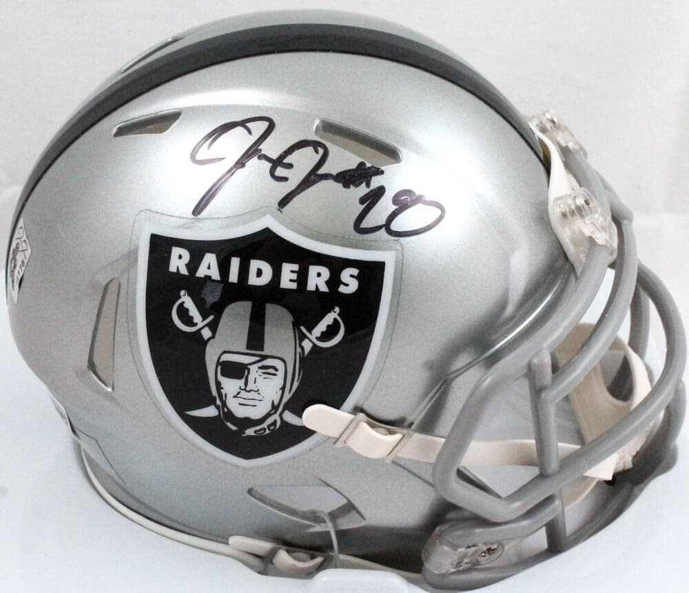 Josh Jacobs Autographed Las Vegas Raiders Flash Speed Mini Helmet