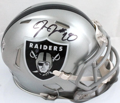 Josh Jacobs Autographed Las Vegas Raiders Flash Speed Mini Helmet