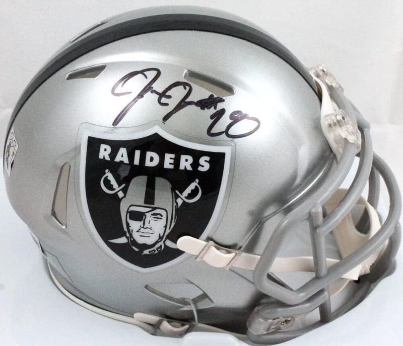 Josh Jacobs Autographed Las Vegas Raiders Flash Speed Mini Helmet