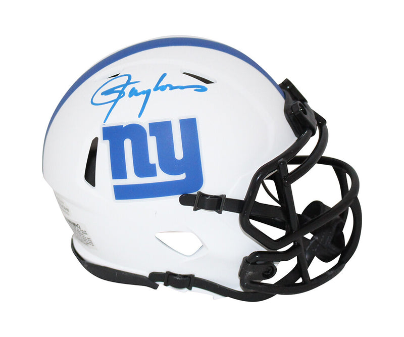 Lawrence Taylor Autographed New York Giants Lunar Mini Helmet (Beckett)