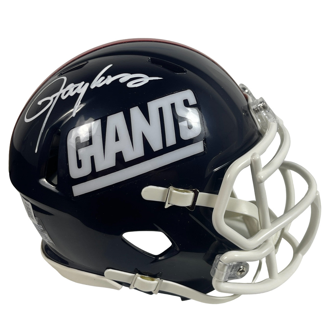 Lawrence Taylor New York Giants Signed Throwback Mini Helmet BAS COA