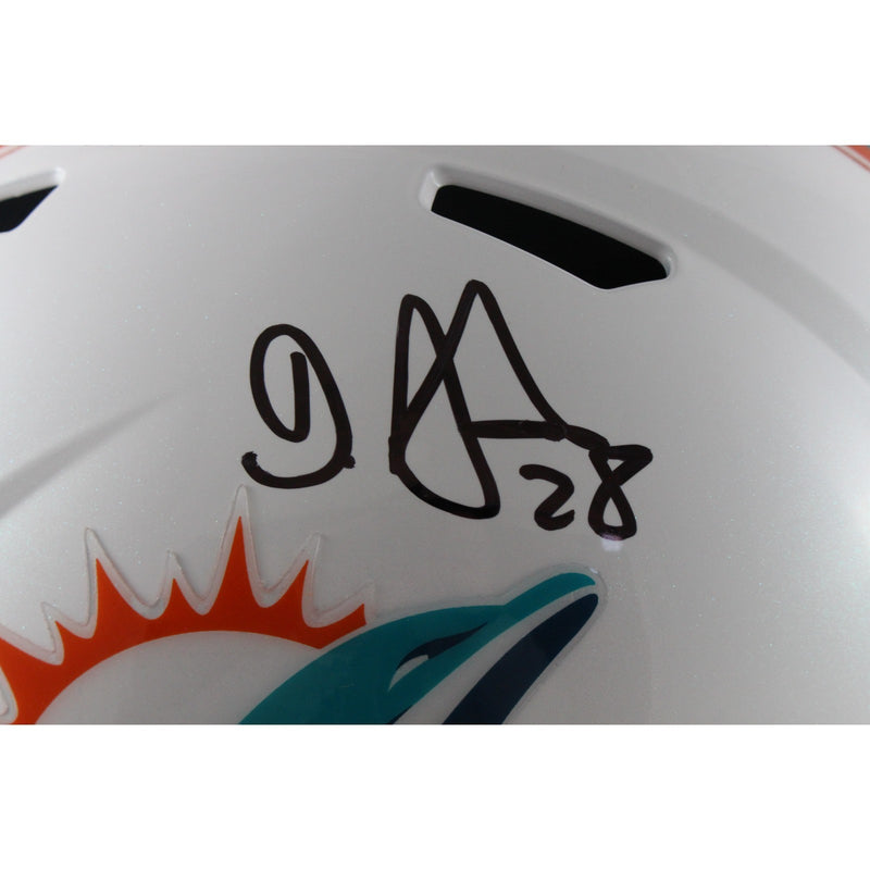 Devon Achane Miami Dolphins Autographed Full Size Replica Helmet