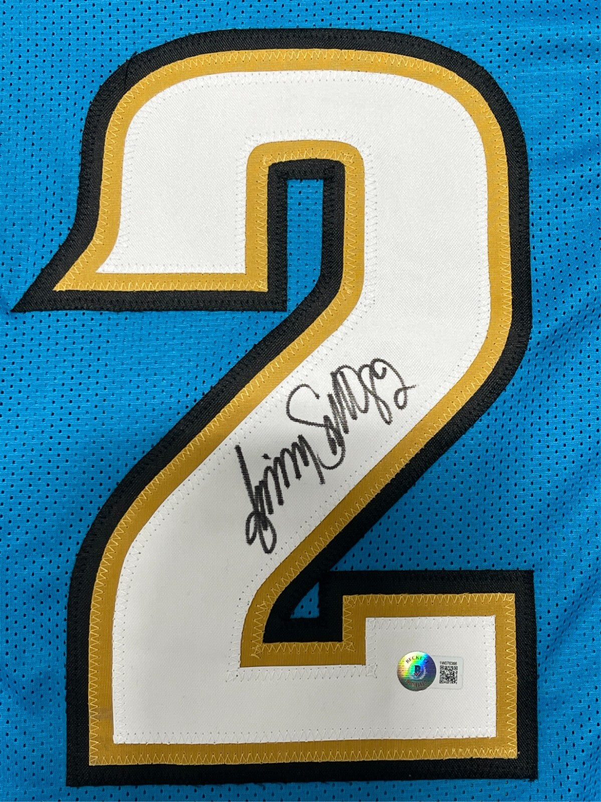 Jimmy Smith Signed Jacksonville Jaguars Custom Jersey (Beckett Witnessed)