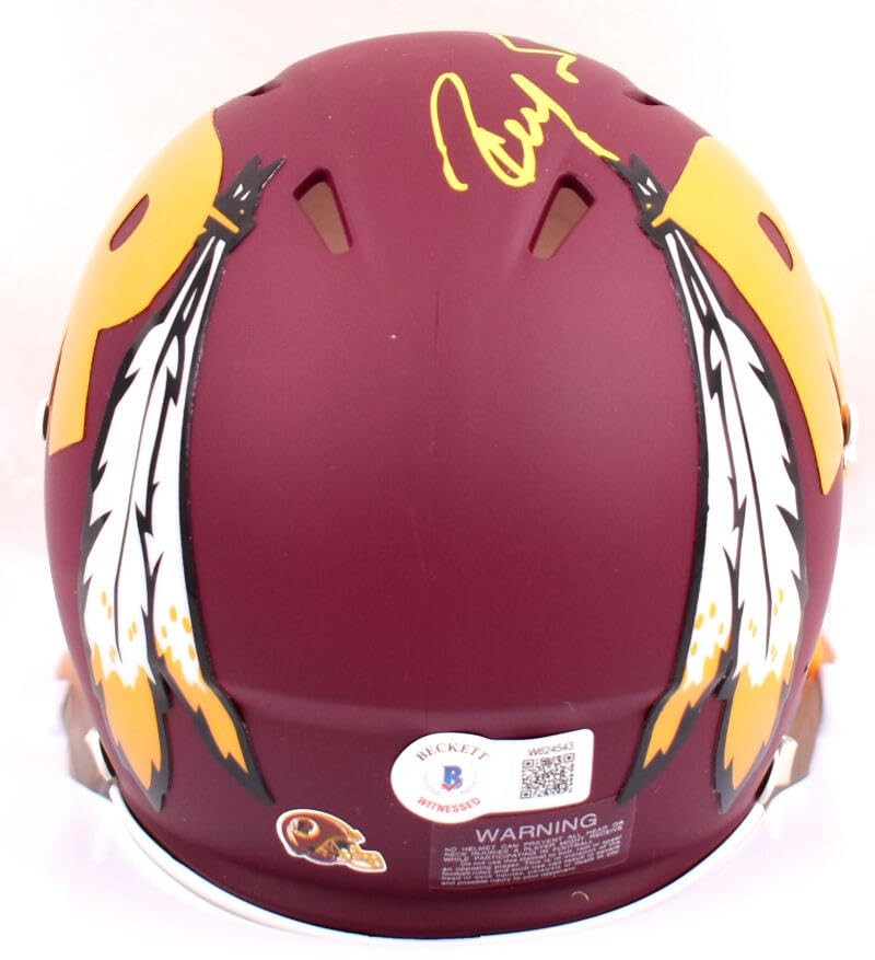 Ricky Sanders Signed Washington Amp Speed Mini Helmet