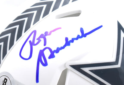 Roger Staubach Signed Dallas Cowboys 2024 Salute to Service Mini Helmet